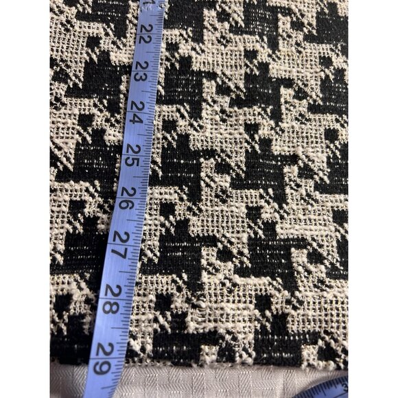 ZARA‎ WOMAN METALLIC THREAD DRESS WITH CHAIN TRIMS BLACK/WHITE Size Medium - Picture 10 of 11